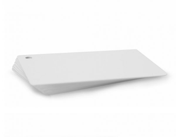 Blank White PVC Cards Plastic - Pack Of 10 By Lanyards Tomorrow 760 Micron Standard CR80 Credit Card Size 86 X 54mm - Printable Ideal For Overprinting In Any Desktop ID Card Printers