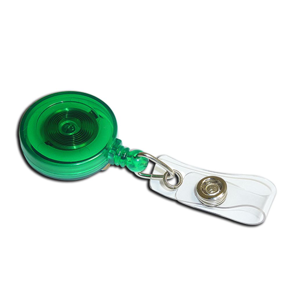 Translucent Badge/Card Reel with Strap Clip - Various… | Total ID