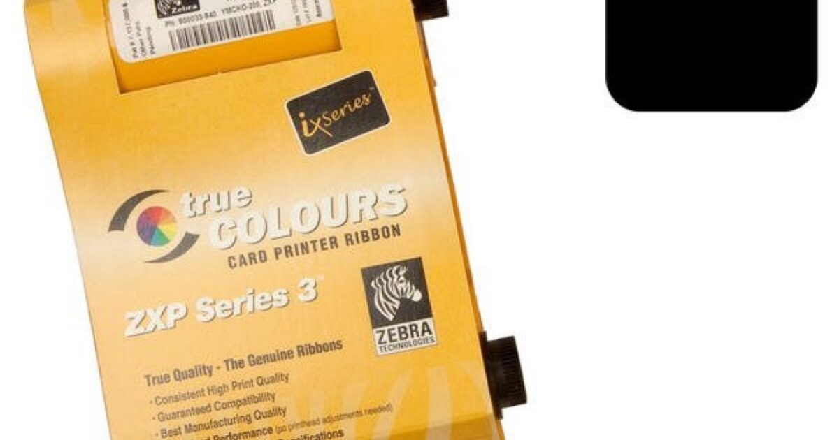 Zebra ZXP Series 3 Mono Printer Ribbon 800033-801 - 1000… | Total ID