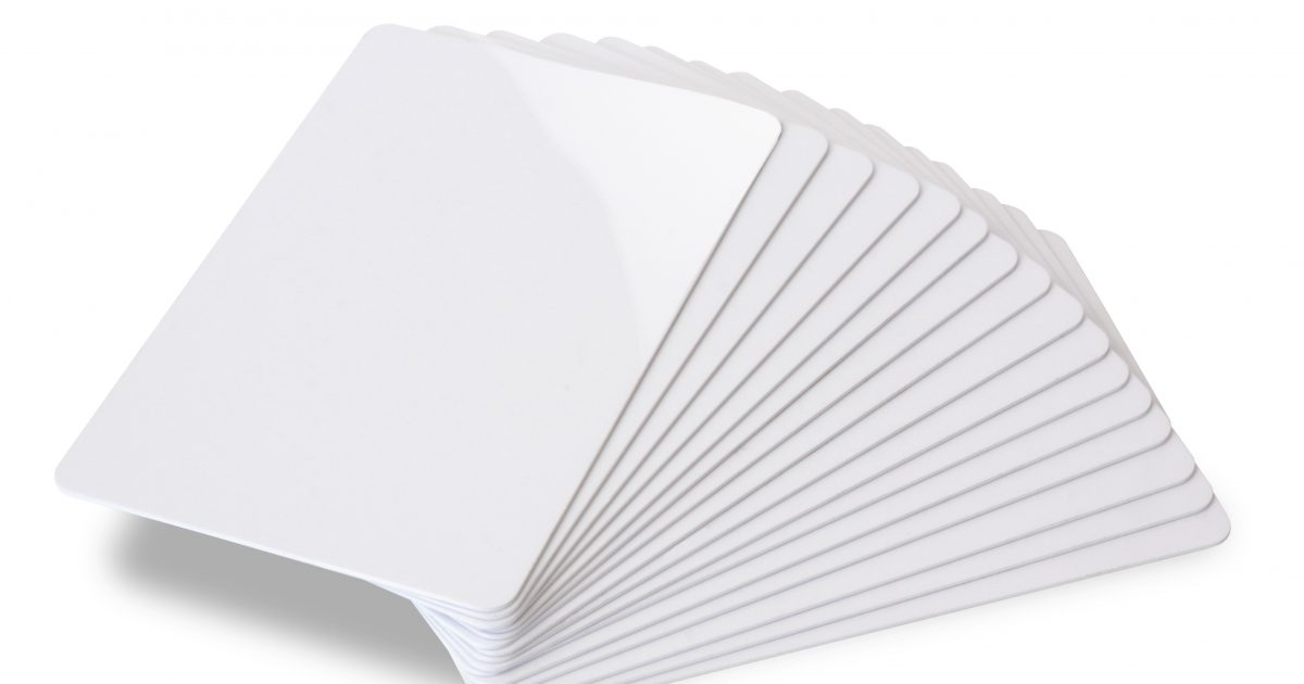 Blank White Plastic Cards | Total ID