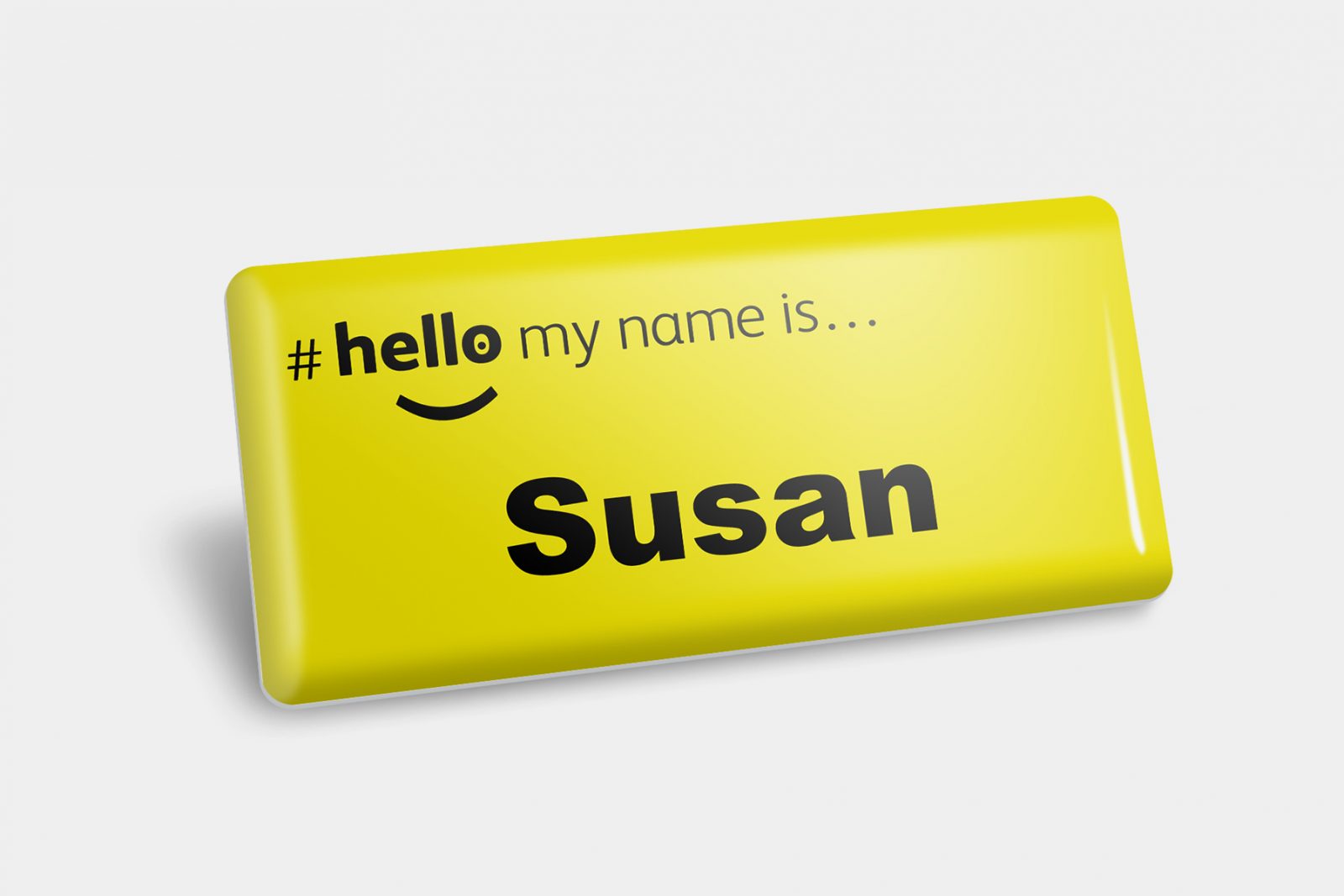 Hellomynameis Yellow Name Badge