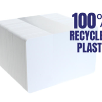 Total-Eco Blank White 100% Recycled Plastic Cards (Pack of 100)