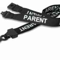 Total-Eco Parent Lanyard Plastic Hook - Black - Pack of 100