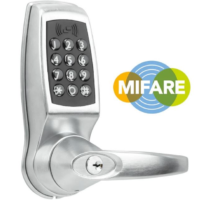 SimpleAccess Mifare KeyInCode 4500 Wi-Fi Smart Lock (Satin Nickel)