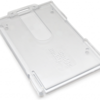 Clear Enclosed Card Holder - Portrait - Badge Buddy - Pack of 100