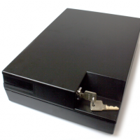 Lockable Card Box - Black - 500 Spaces