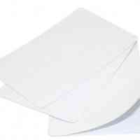 Blank White Plastic Cards - 480 Micron - Pack of 100