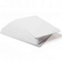 Blank White Matte Plastic Cards - Pack of 100