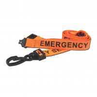 Total-Eco Emergency Services Lanyard Plastic Hook - Orange - Pack of 100
