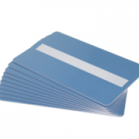 Blank Coloured Plastic  Cards with Signature Panel - Various Colours - Pack of 100