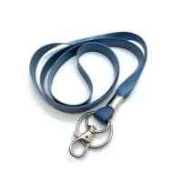 Metal Detectable Silicone Lanyard - Blue - Pack of 10