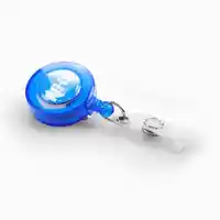 NHS Badge/Card Reel - Translucent Blue - Pack of 100