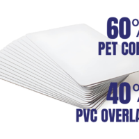 Total-Eco Plain White 760 Micron PET Core Cards (Pack of 100)