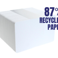 Total-Eco Blank White 87% Recycled Paper Cards (Pack of 500) 