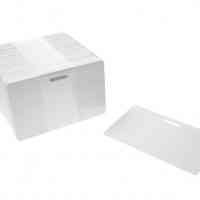 Blank White Plastic Cards with Slot - Landscape - Pack of 100