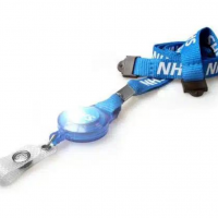 NHS Lanyard with Integrated Badge Reel - Pack of 100