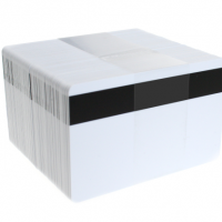 Blank White Plastic Cards with LoCo Magnetic Stripe - Pack of 100