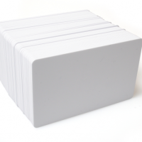 Blank White Plastic Cards - Pack of 100