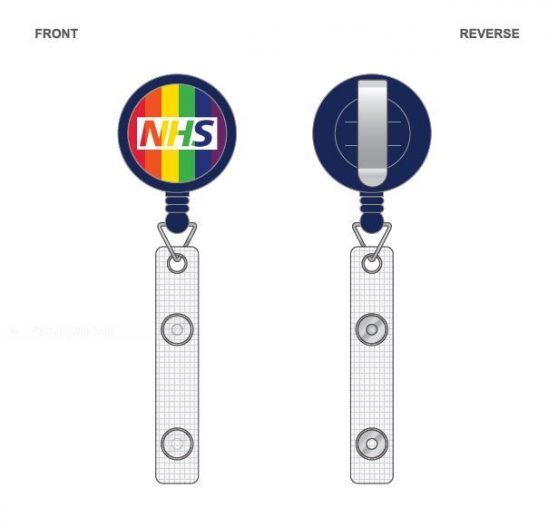 Custom Printed Rainbow Badge Reel