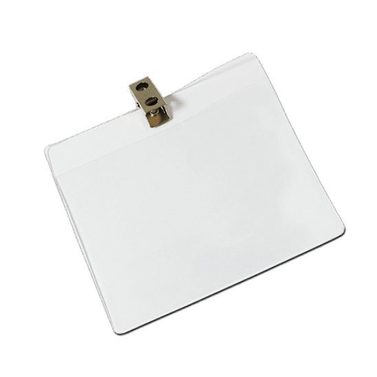 ID Card Vinyl Wallet with Crocodile Clip Landscape Pack of 100