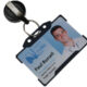Badge Card Reel with Key Ring Black Pack of 50