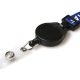 Black Attaching ID Badge Reels with Strap Clip Pack of 50 demo