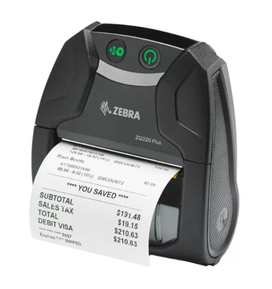Zebra ZQ320 Plus 3 Inch Outdoor Mobile Printer 2