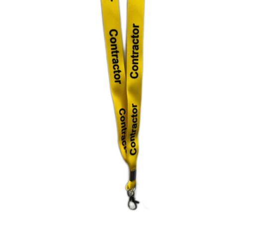 Yellow Contractor Lanyard