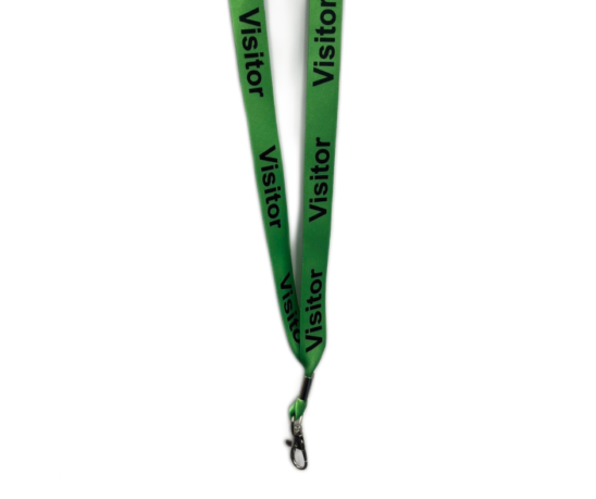 Green Visitor Lanyards