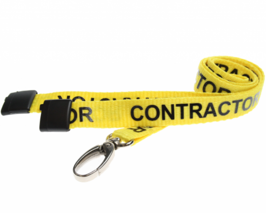 Total Eco Contractor Lanyard Metal Hook Various Colours Pack of 100 1