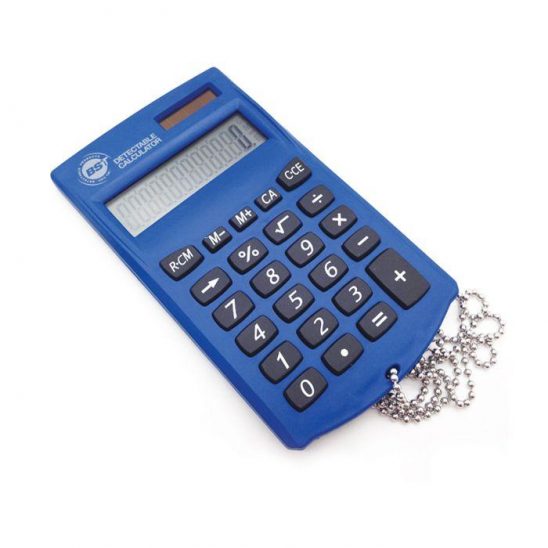 Detectable Pocket Calculator Blue
