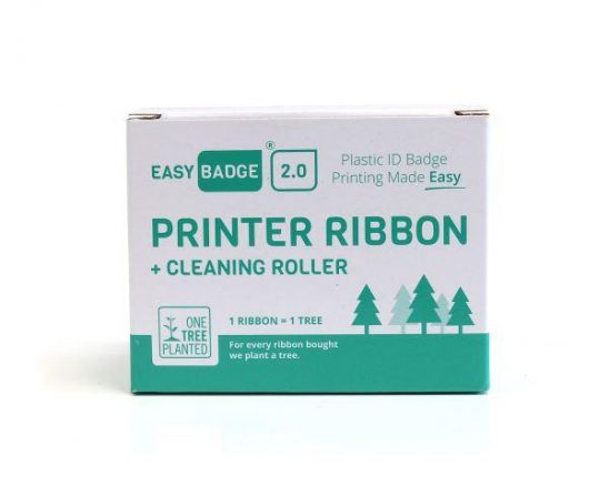 Printer ribbon easy badge