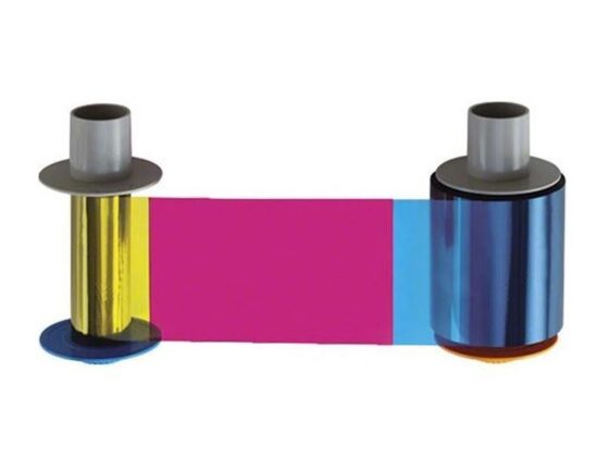Fargo 84812 YMCKK Full Colour Ribbon with Two Resin Black Resin Panels 500 Prints