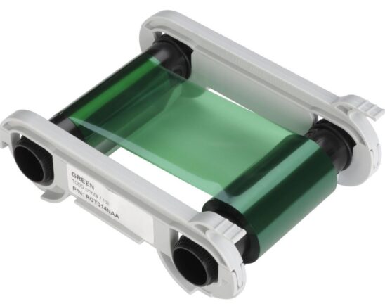 Evolis RCT014 NAA Green Monochrome Ribbon 1000 Prints