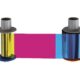 Fargo 84812 YMCKK Full Colour Ribbon with Two Resin Black Resin Panels 500 Prints