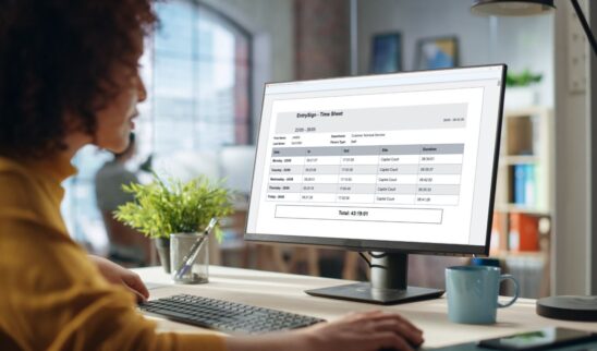 Entrysign time sheet
