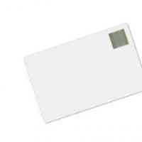 Plain White PVC Cards With Silver Holopatch (Pack of 100)