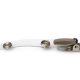 Lever Clip with Metal Popper 70mm Clear Strap 1
