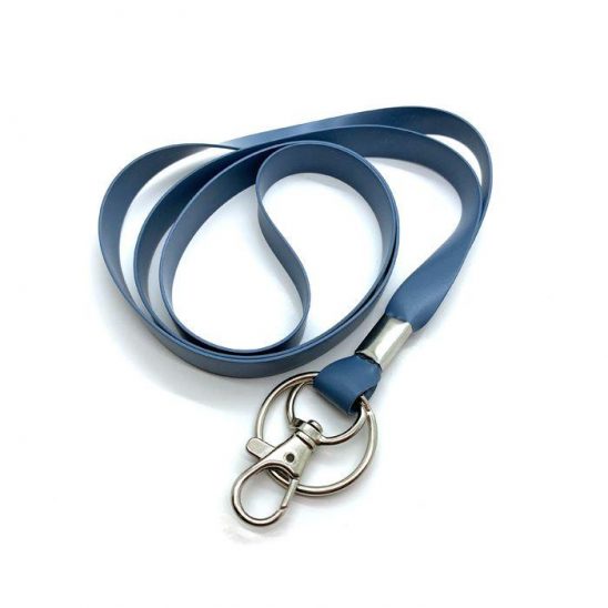 Metal Detectable Silicone Lanyard Blue Pack of 10