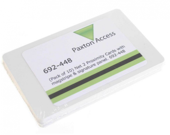 Paxton Net2 692-448 ISO Proximity Cards with Unencoded Magnetic Stripe and Signature Panel