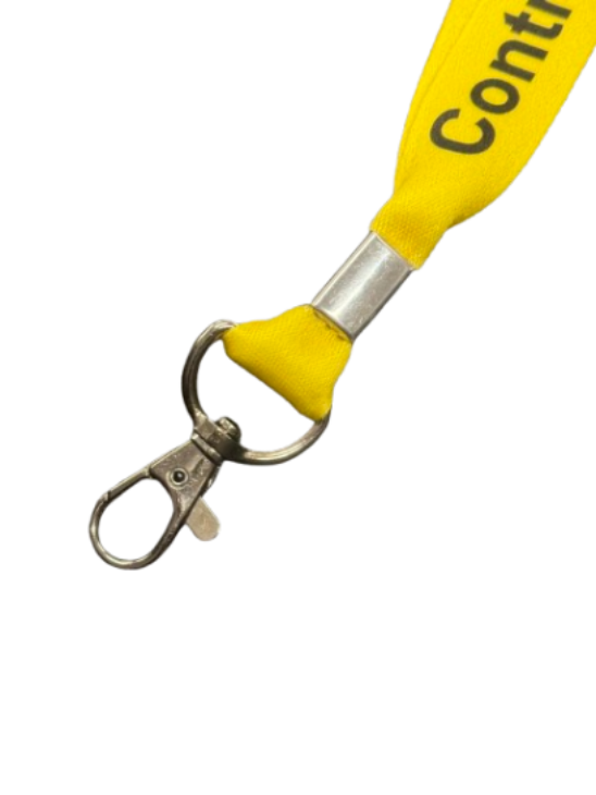 Yellow contractor lanyards 1