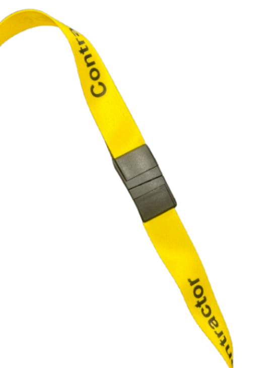 Yellow contractor lanyards v2