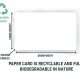Total Eco Blank White Paper Cards Pack of 500 1